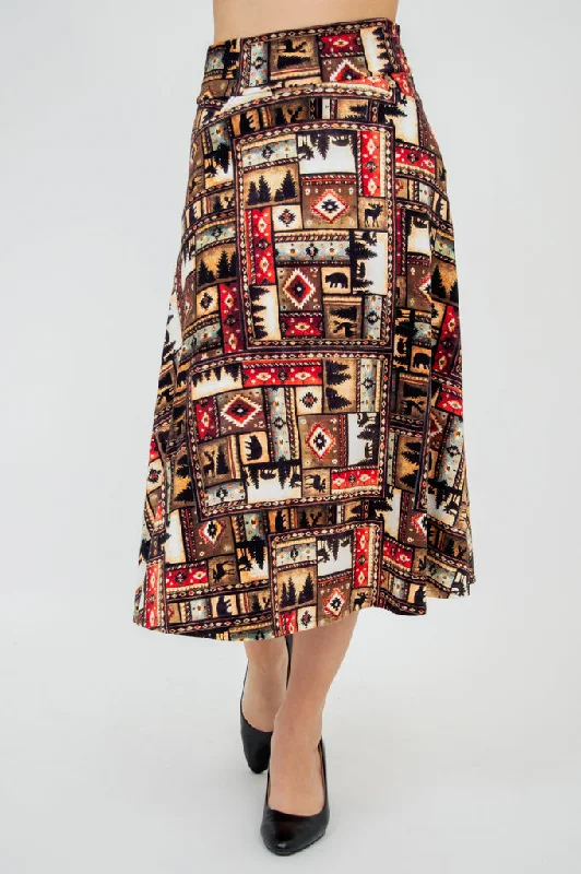 Gillian Skirt, Arizona, Bamboo a-line skirt cut