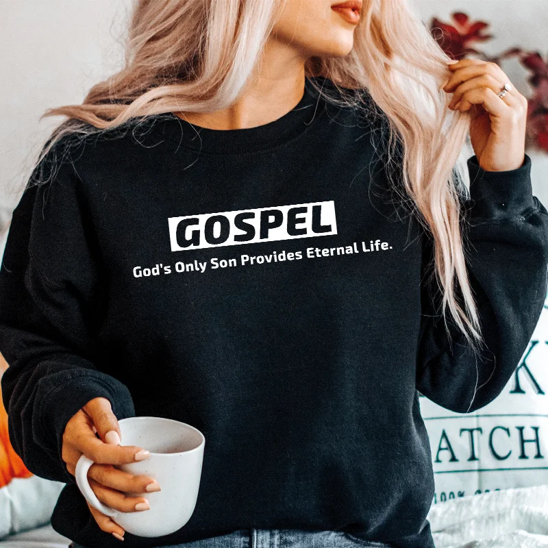 Gospel - Unisex Sweatshirt Hoodie with Rhinestones Sparkly Elegant