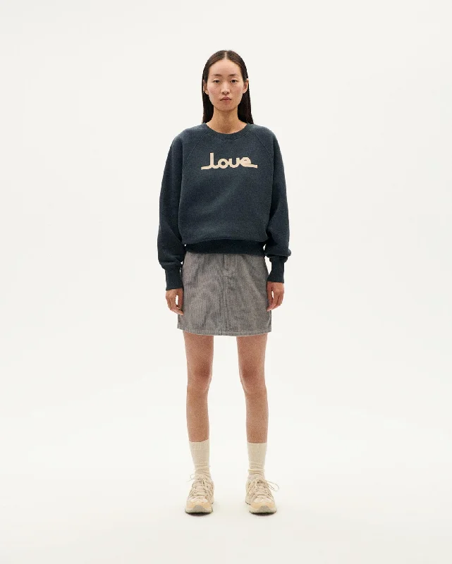 GRAFITO LOVE BONNIE SWEATSHIRT Hoodie with Crew Neck Simple Timeless