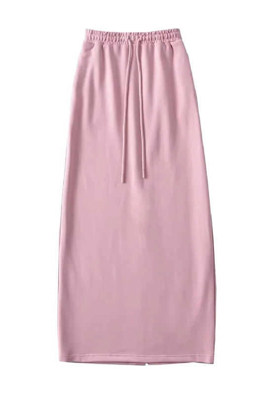 'Gwendolyn' High Waist Slit Long Skirt (3 Colors) denim skirt stylish