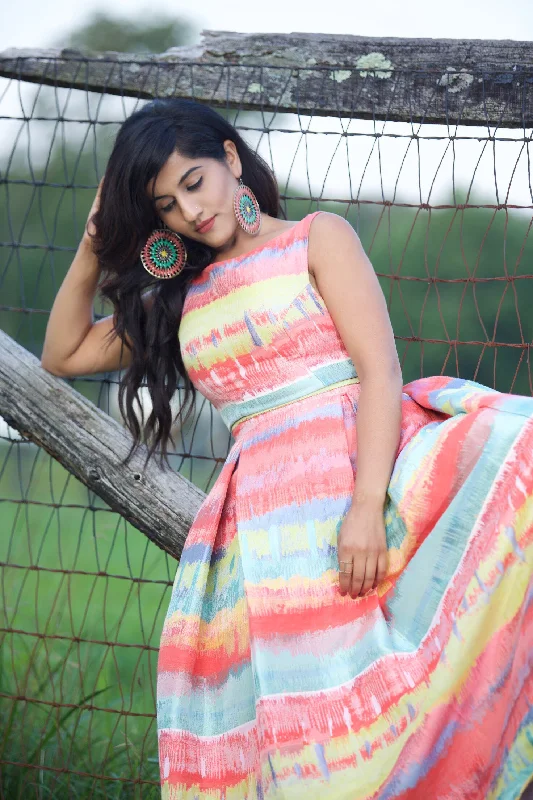 JAMANI Multicolor Skirt silk skirt lustrous