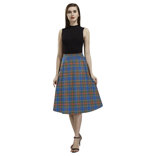 MacBeth Ancient Tartan Aoede Crepe Skirt modal blend skirt