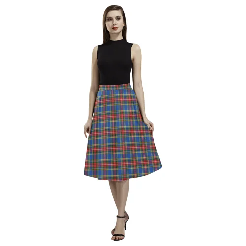 MacBeth Modern Tartan Aoede Crepe Skirt a-line skirt cut
