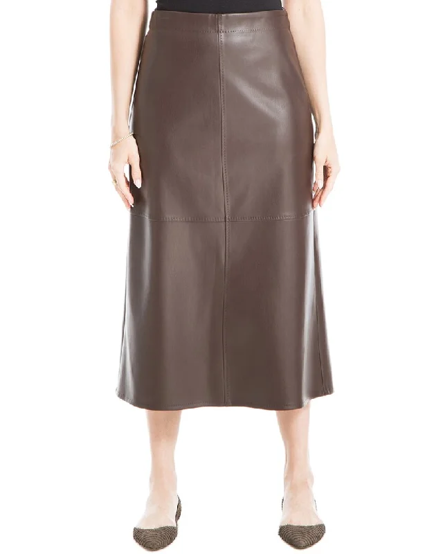 Max Studio Aline Skirt satin skirt smooth