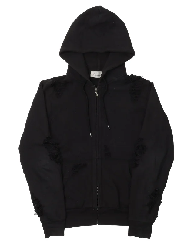 Hysteric Glamour Distressed Skull Hoodie Hoodie with Mesh Breathable Sporty