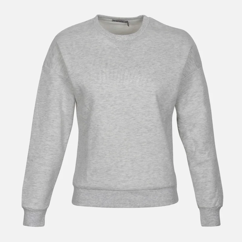 LADIES BASIC FLEECE SWEATSHIRT Hoodie with Exposed Zipper Edgy Industrial