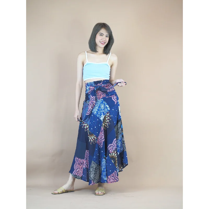 Patchwork Women's Bohemian Skirt in Navy SK0033 028000 03 denim skirt classic