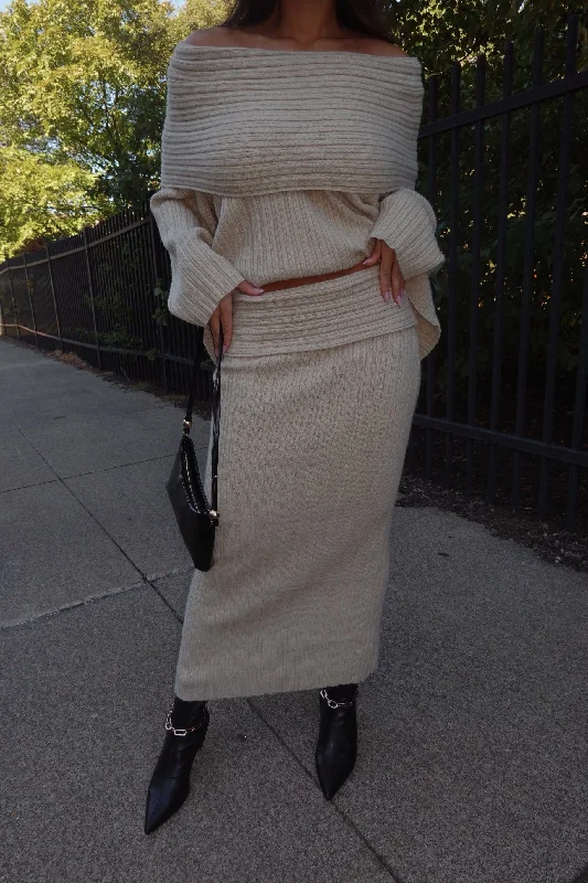 Perri Sweater Skirt relaxed fit skirt