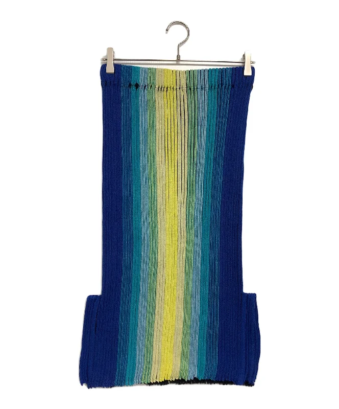 [Pre-owned] ISSEY MIYAKE Gradation Knit Skirt IM63KG005 high slit skirt