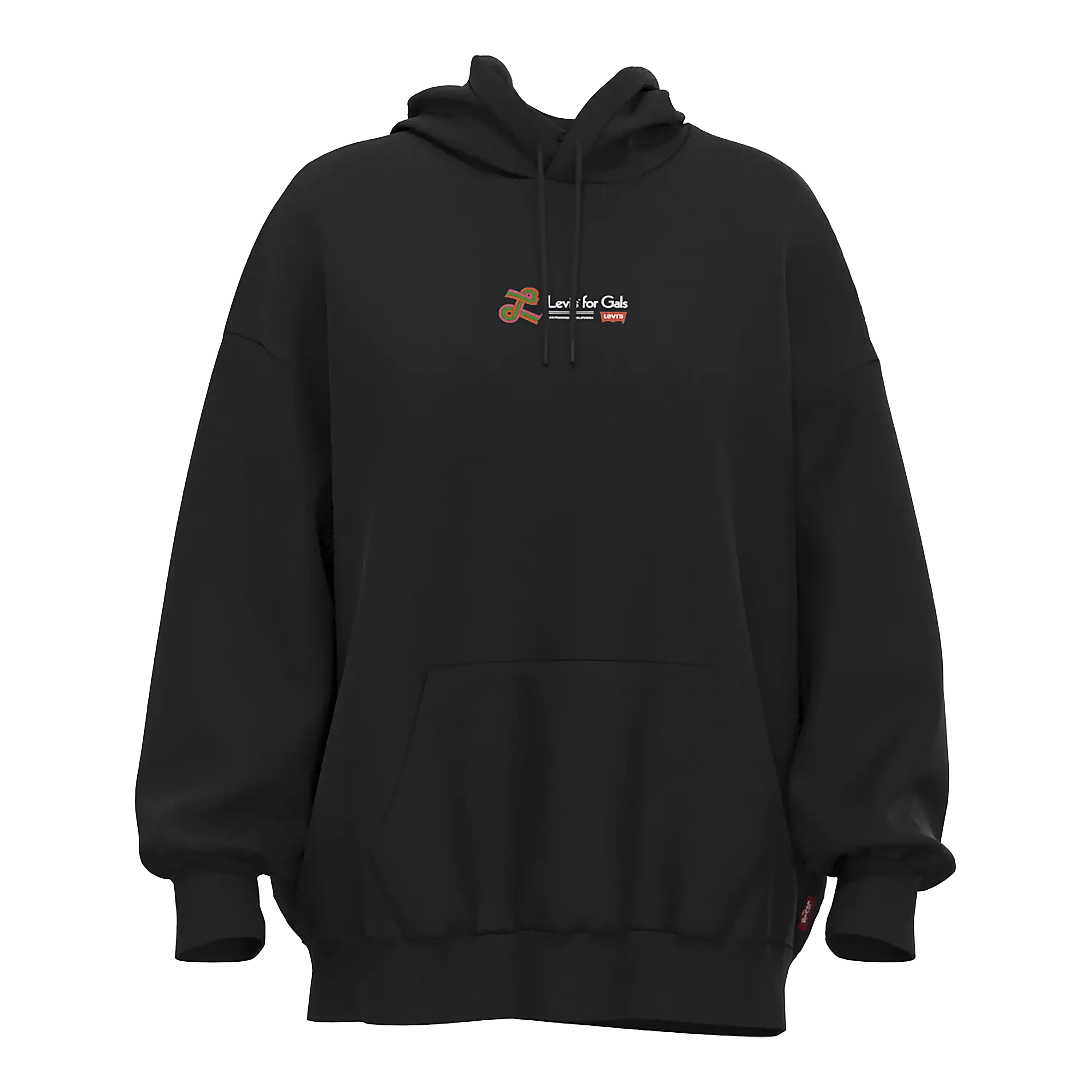 Levi's Prism Hoodie For Gals Hoodie with Ribbed Neckline Snug Warm