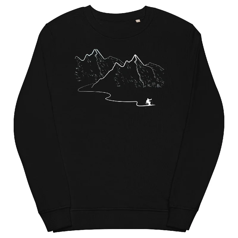 Schifahren - Unisex Premium Organic Sweatshirt Hoodie with Reflective Safety Nightwear Schifahren - Unisex Premium Organic Sweatshirt Hoodie with Reflective Safety Nightwear