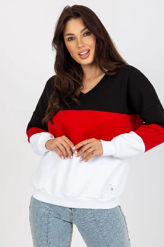 Sweatshirt Relevance Hoodie with Ribbed Hem Stretchable Secure