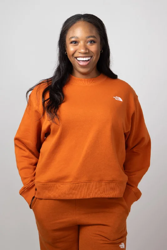 The North Face Evolution Fleece Sweatshirt for Women in Earthen Copper | NF0A88ZX-1I0 Hoodie with Hem Drawcord Adjustable Customizable The North Face Evolution Fleece Sweatshirt for Women in Earthen Copper | NF0A88ZX-1I0 Hoodie with Hem Drawcord Adjustable Customizable