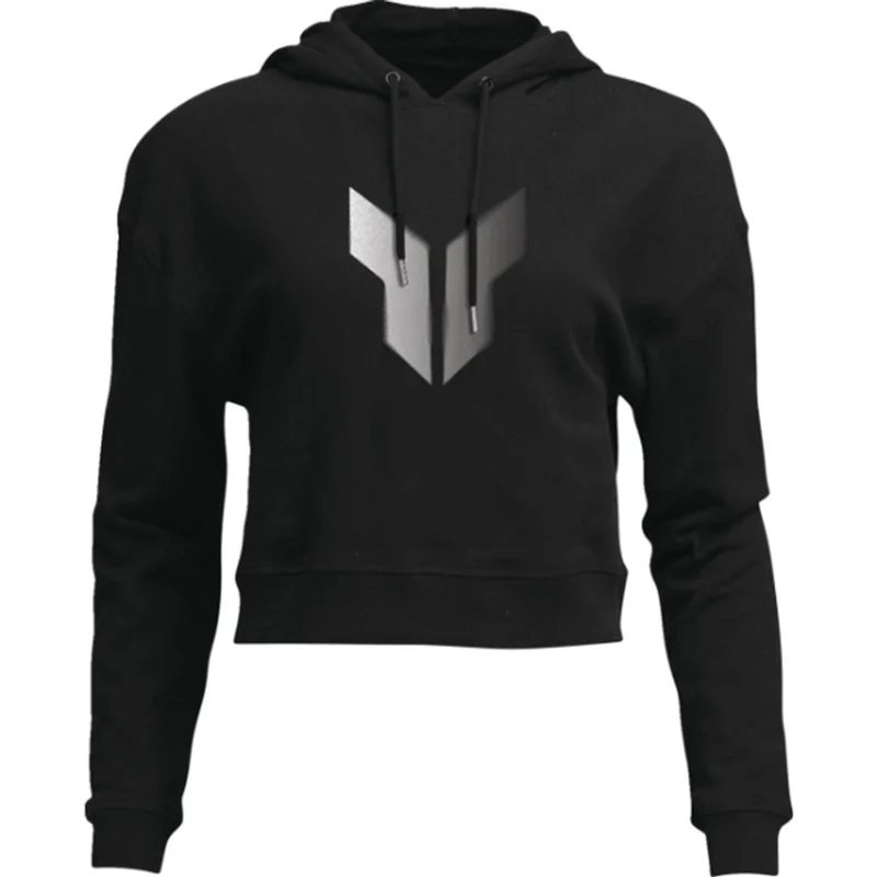 Thor MX Noise Crop Women's Hoody Pullover Sweatshirts Hoodie with Monochrome Minimalist Simple