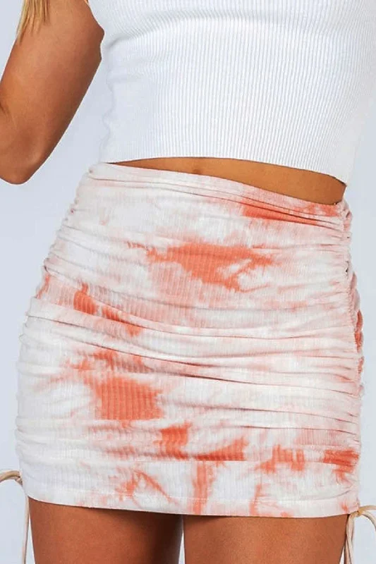 BerryBetty - Tie Dye Smocked Skirt summer skirt style
