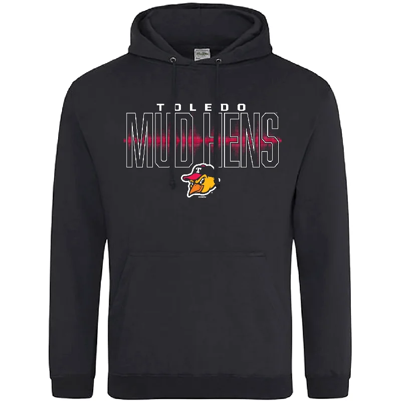 Toledo Mud Hens Surly Hooded Sweatshirt Hoodie with Button Classic Timeless
