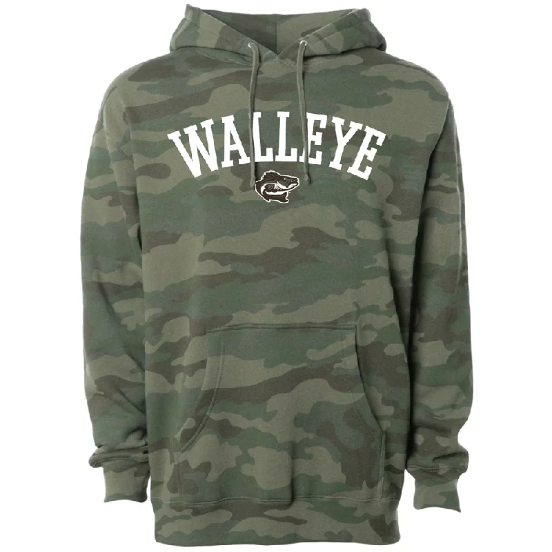 Toledo Walleye Green Camo Hooded Sweatshirt Oversized Hoodie Comfort Casual