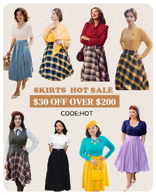 BellePoque's Vintage Skirts Hot Sale denim skirt trendy