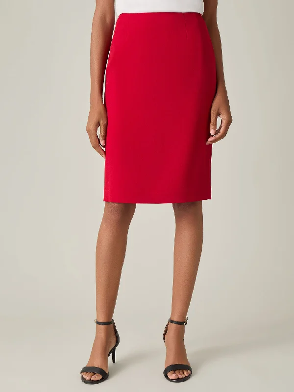 Vivien Skirt, Iconic Stretch Crepe elastic waist skirt