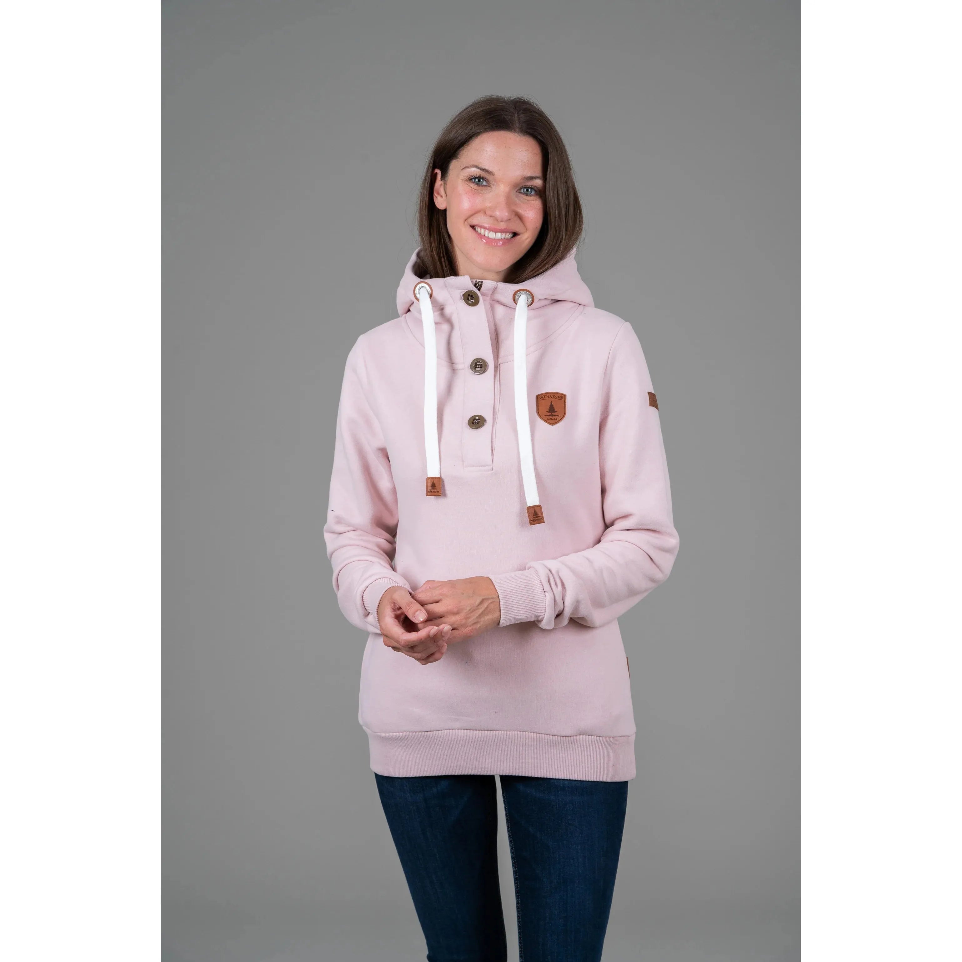 Wanakome Jas Hoodie Hoodie with Drop Shoulder Relaxed Streetwear