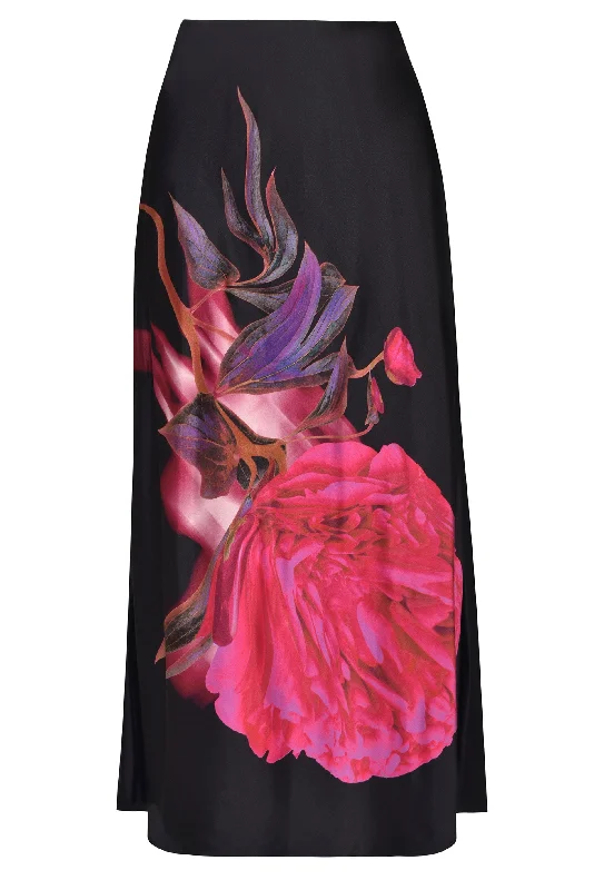 Husk Rosa skirt - Print zip skirt side