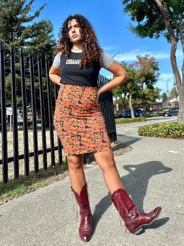 Wiggle Skirt Pots leather skirt refined