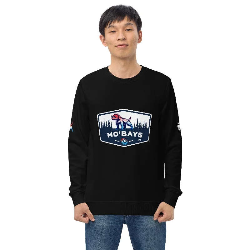 Wildlife Unisex Organic Sweatshirt Hoodie with Puffed Sleeves Voluminous Trendy