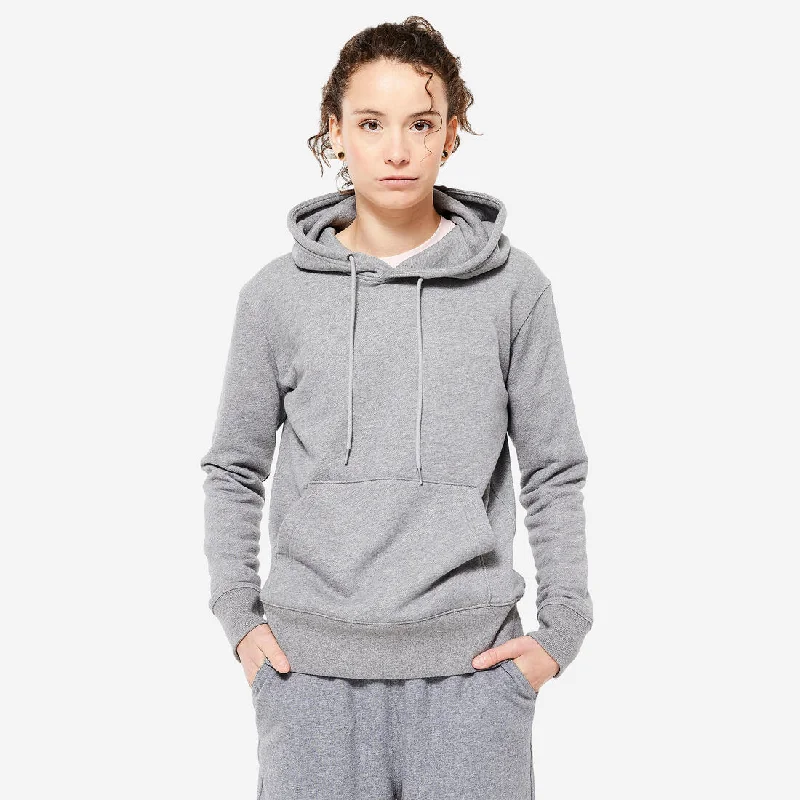 Women's Long Fitness Hoodie Hoodie with Frayed Bohemian Relaxed