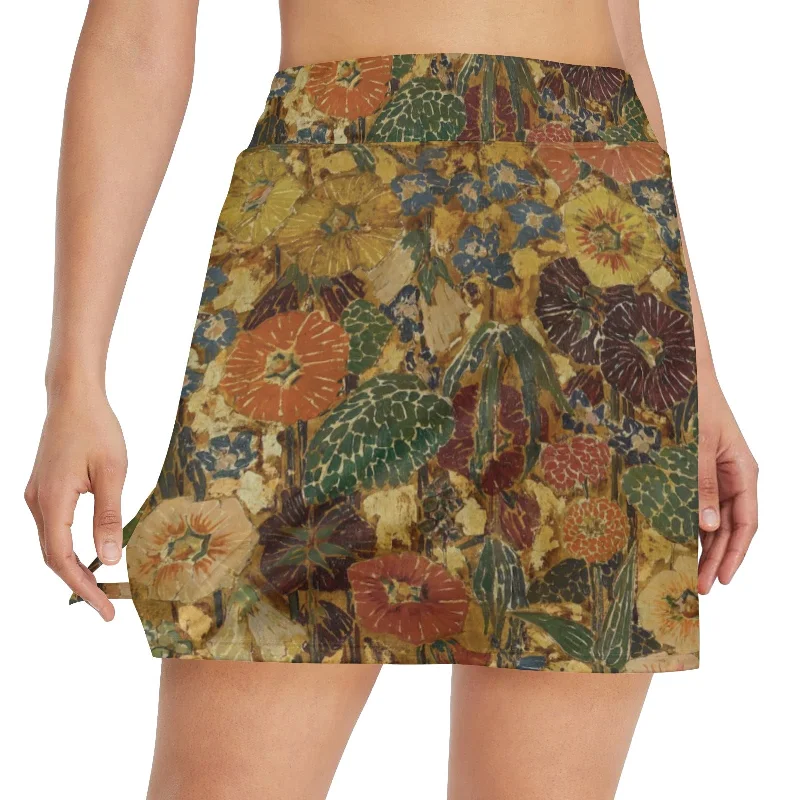 Women's Golf Skirt with Pocket (D64) leather skirt sleek