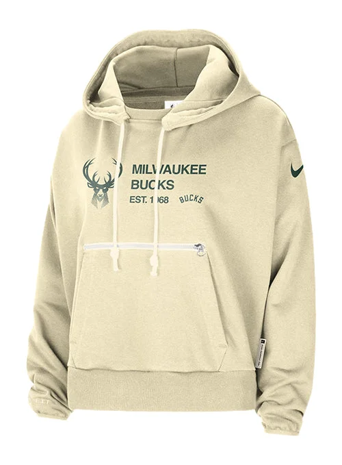 Women's Nike Courtside 2024-25 Club Milwaukee Bucks Hooded Sweatshirt Hoodie Jacket Zipper Layering Women's Nike Courtside 2024-25 Club Milwaukee Bucks Hooded Sweatshirt Hoodie Jacket Zipper Layering